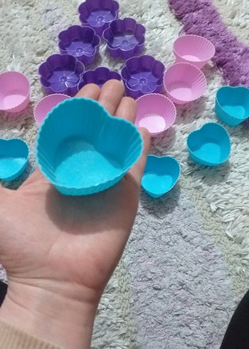 Renkli Silikon Kek Kalıpları Seti - Görsel 2