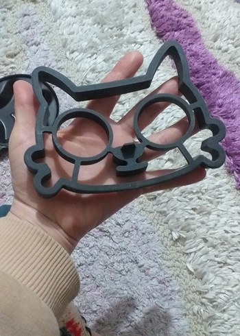 Kedi Şekilli Yumurta Kalıbı ve Yıldızlı Tava - Görsel 5