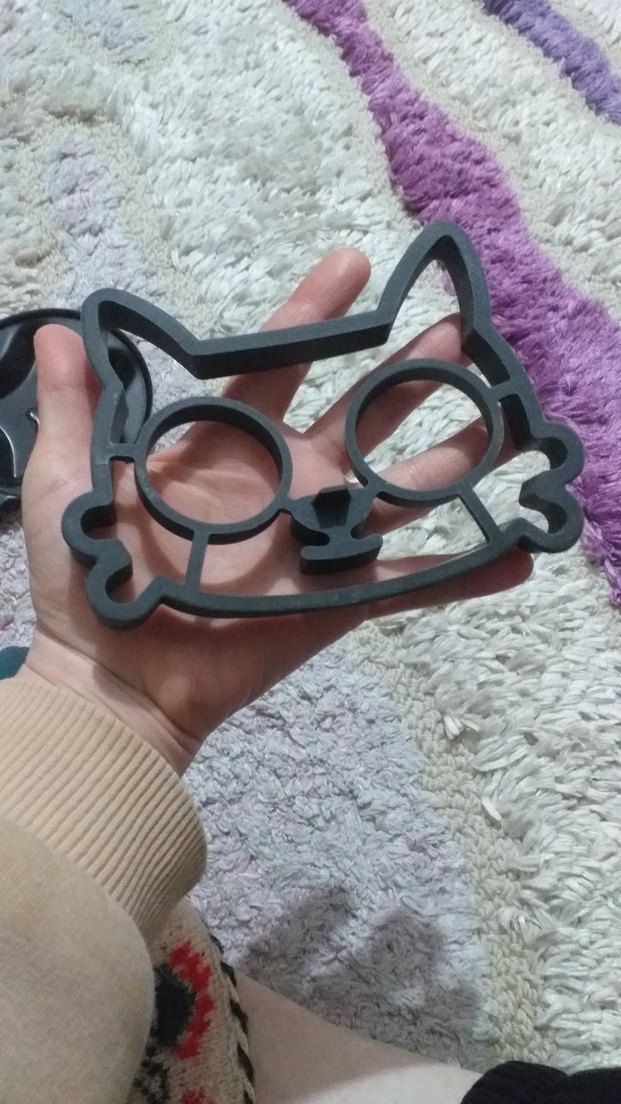 Kedi Şekilli Yumurta Kalıbı ve Yıldızlı Tava - Görsel 5