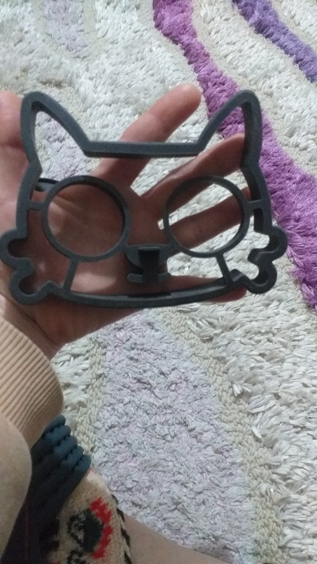 Kedi Şekilli Yumurta Kalıbı ve Yıldızlı Tava - Görsel 4