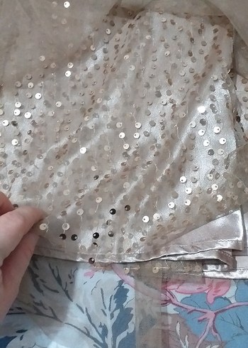 hic giyilmedi 3 katlı şık etek beli lastikli - Görsel 3