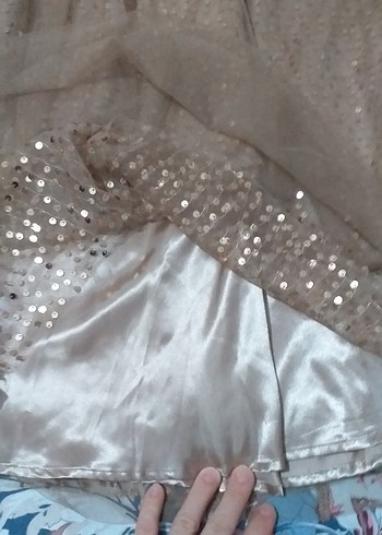 hic giyilmedi 3 katlı şık etek beli lastikli - Görsel 4