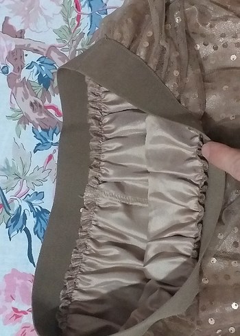 hic giyilmedi 3 katlı şık etek beli lastikli - Görsel 5