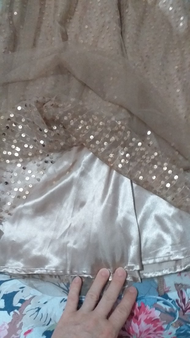 hic giyilmedi 3 katlı şık etek beli lastikli - Görsel 4