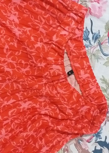 Kadın Kırmızı Piliseli Uzun Etek - Görsel 3