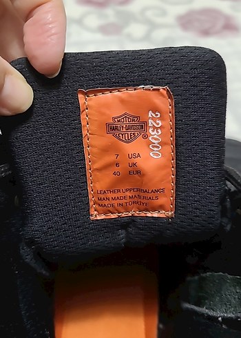 40 Beden siyah Renk Siyah Harley Davidson Erkek Biker Bot