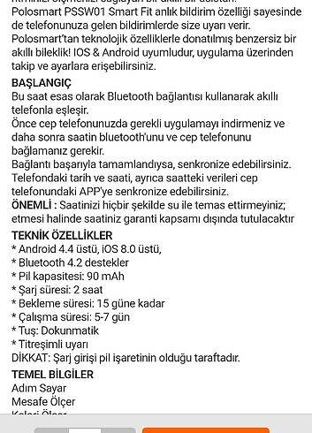 Beden Akıllı bileklik