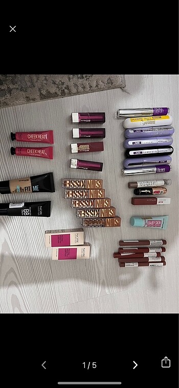 Maybelline Makyaj malzemeleri