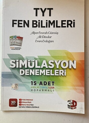 3D Tyt Fen simülasyon denemeleri 