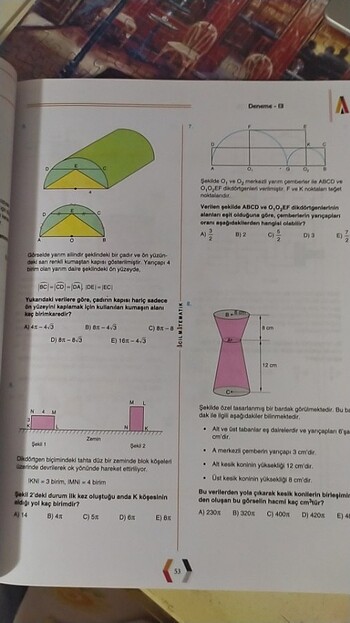  Acil Tyt Ayt geometri denemeleri