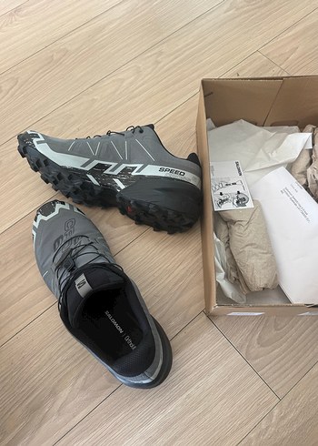 Gri Salomon Outdoor Erkek Ayakkabı Velcro - Görsel 2