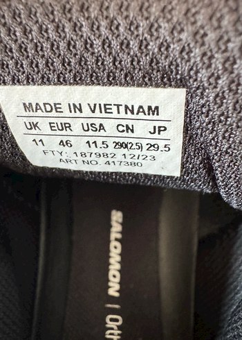 Gri Salomon Outdoor Erkek Ayakkabı Velcro - Görsel 3