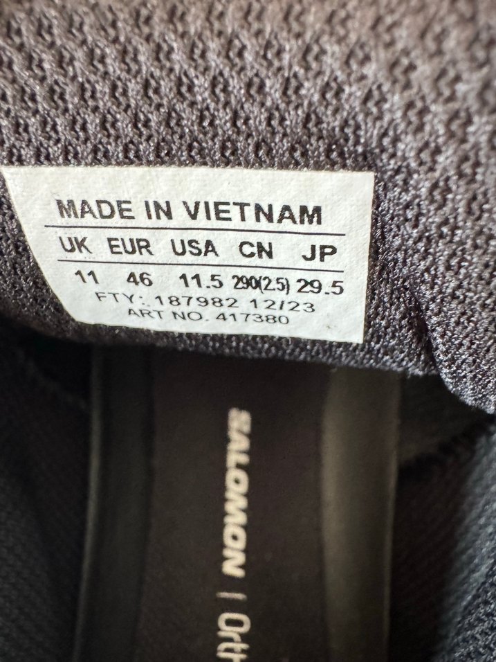 Gri Salomon Outdoor Erkek Ayakkabı Velcro - Görsel 3