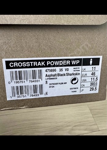 Salomon crosstrak Gri Erkek  Botu Velcro Bağlamalı - Görsel 3