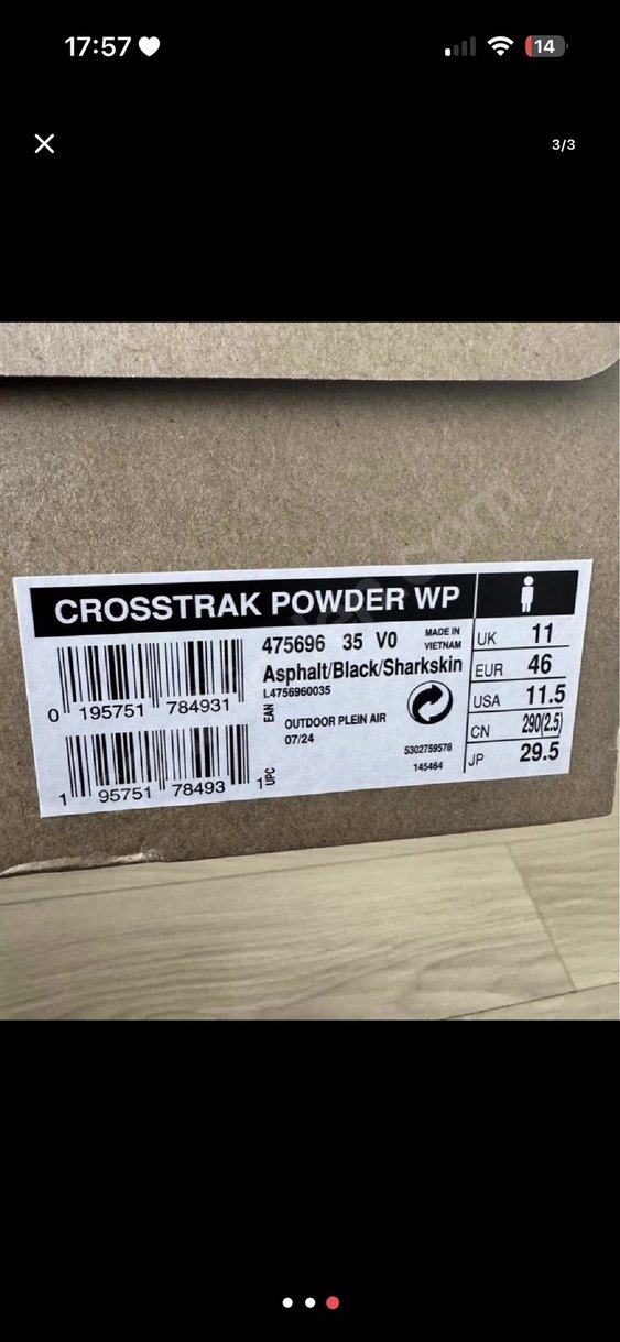 Salomon crosstrak Gri Erkek  Botu Velcro Bağlamalı - Görsel 3