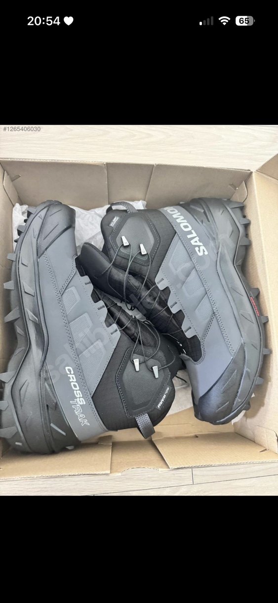 Salomon crosstrak Gri Erkek  Botu Velcro Bağlamalı - Görsel 4