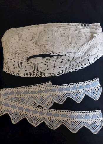 uzun serit dantrel ve iki adet havlu kenari - Görsel 4