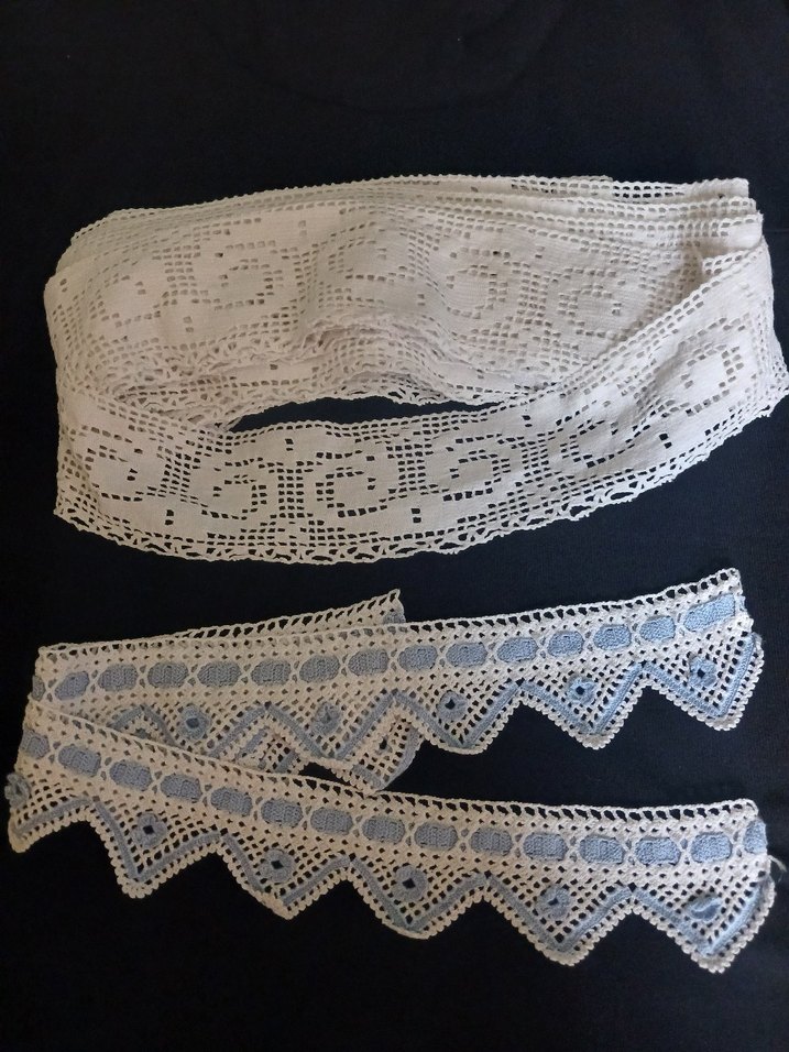 uzun serit dantrel ve iki adet havlu kenari - Görsel 2