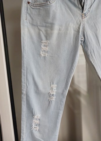 buz mavisi jean pantolon - Görsel 5