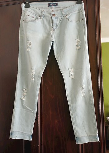 buz mavisi jean pantolon - Görsel 8