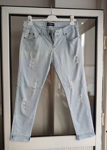 buz mavisi jean pantolon - Görsel 2