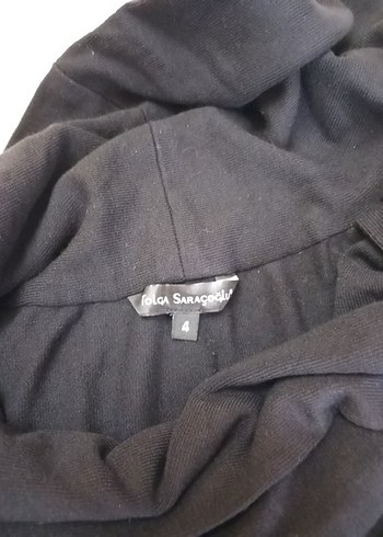 Siyah buyuk beden triko kazak - Görsel 9