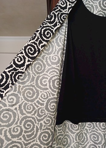 buyuk beden Desenli ceket - Görsel 4