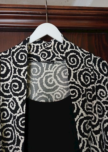 buyuk beden Desenli ceket - Görsel 13