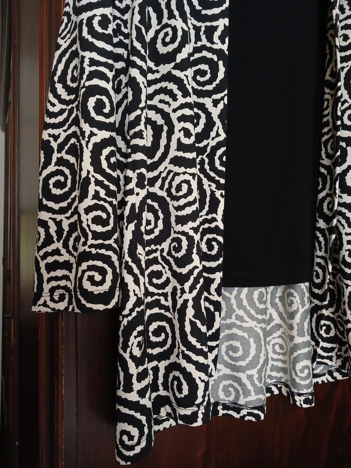 buyuk beden  Desenli ceket - Görsel 3