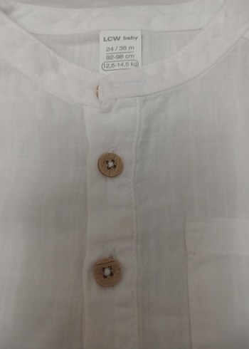 Erkek Çocuk Beyaz Kısa Kollu Gömlek - Görsel 7