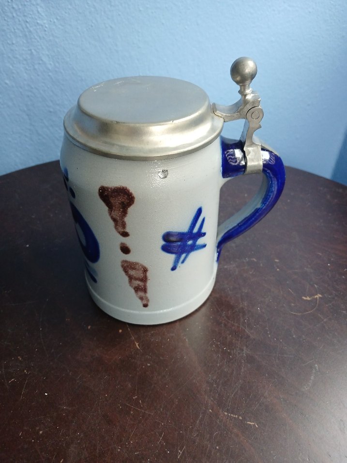 Kapaklı Seramik antika Kupa - Görsel 4