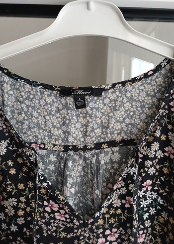 V Yaka Mini Renkli Elbise - Görsel 3