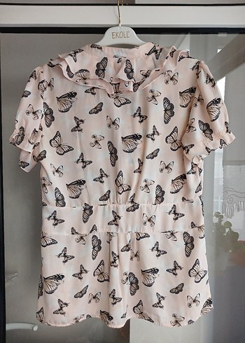 kelebek desenli guzel gomlek - Görsel 2