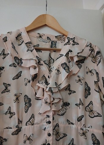kelebek desenli guzel gomlek - Görsel 6