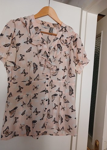 kelebek desenli guzel gomlek - Görsel 11