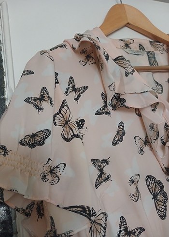 kelebek desenli guzel gomlek - Görsel 10