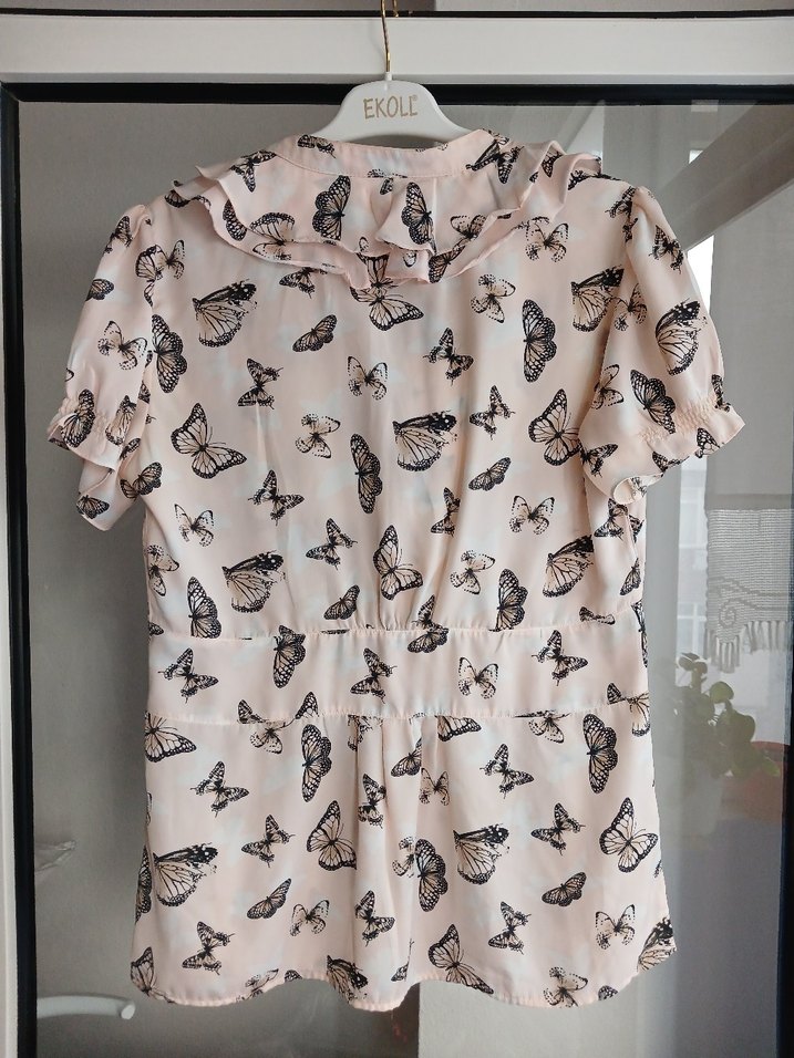 kelebek desenli guzel gomlek - Görsel 2