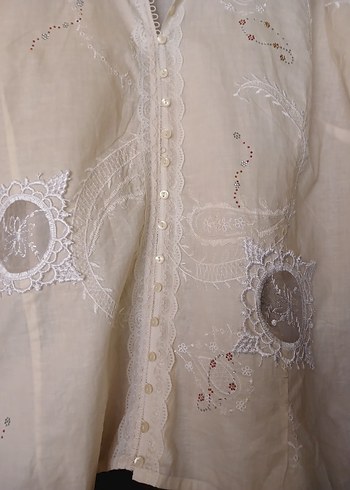 Nakışlı Bohem Gömlek - Görsel 16