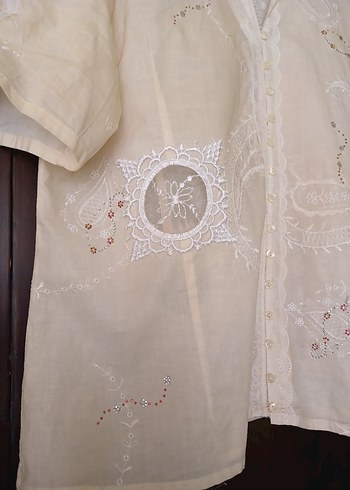 Nakışlı Bohem Gömlek - Görsel 17