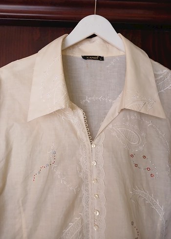 Nakışlı Bohem Gömlek - Görsel 18
