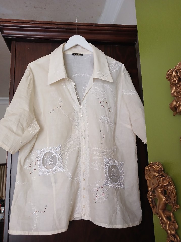 Nakışlı  Bohem Gömlek - Görsel 2