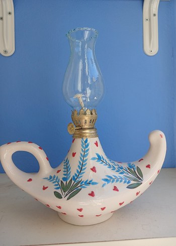Beden kirmizi kalpli gaz lambasi