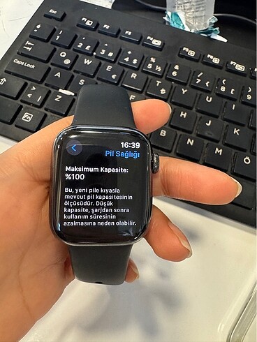  Beden Renk Apple Watch çelik kasa 7 41 mm