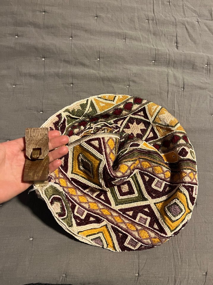 Boncuk işlemeli çanta - Görsel 2