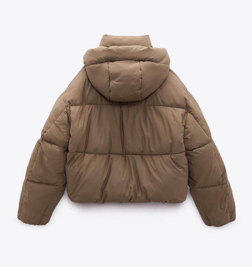 Düğmeli Kısa Kadın Kışlık Mont - Görsel 2