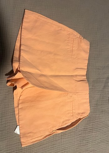 Kısa Kollu Keten Kadın Takım Elbise - Görsel 5