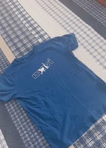Mavi Mavi Baskılı Erkek Kısa Kollu Tişört