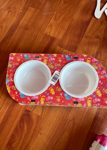 Renkli Kedi Mama ve Su Kabı - Görsel 3