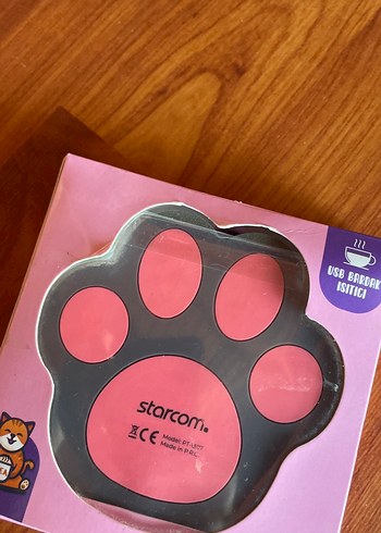 Starcom USB Bardak Isıtıcı - Pembe Kedi Pençesi - Görsel 3
