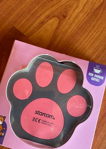 Starcom USB Bardak Isıtıcı - Pembe Kedi Pençesi - Görsel 2